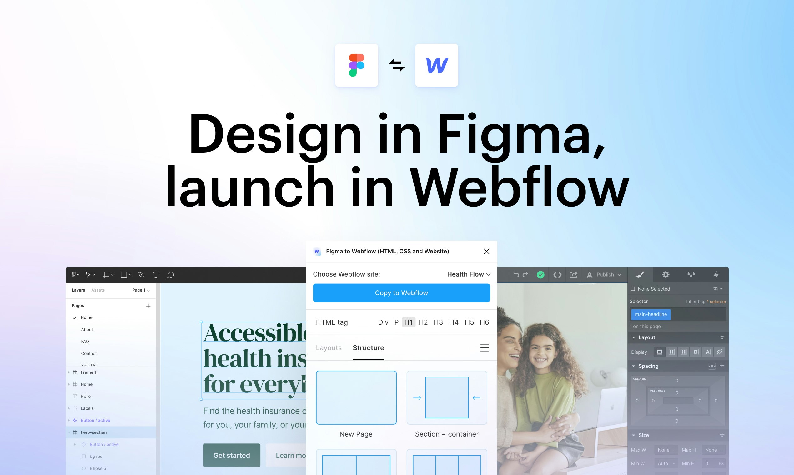 Figma to Webflow plugin