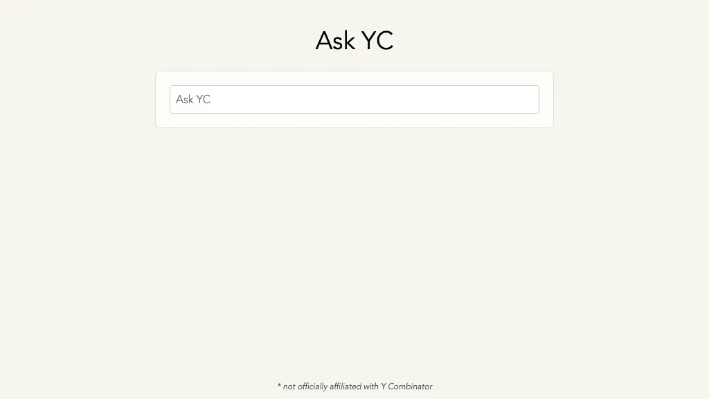 Ask YC