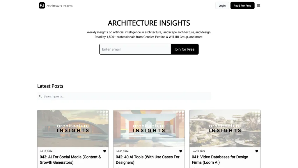 Architecture insights