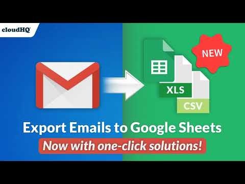 Export Emails to Sheets by cloudHQ