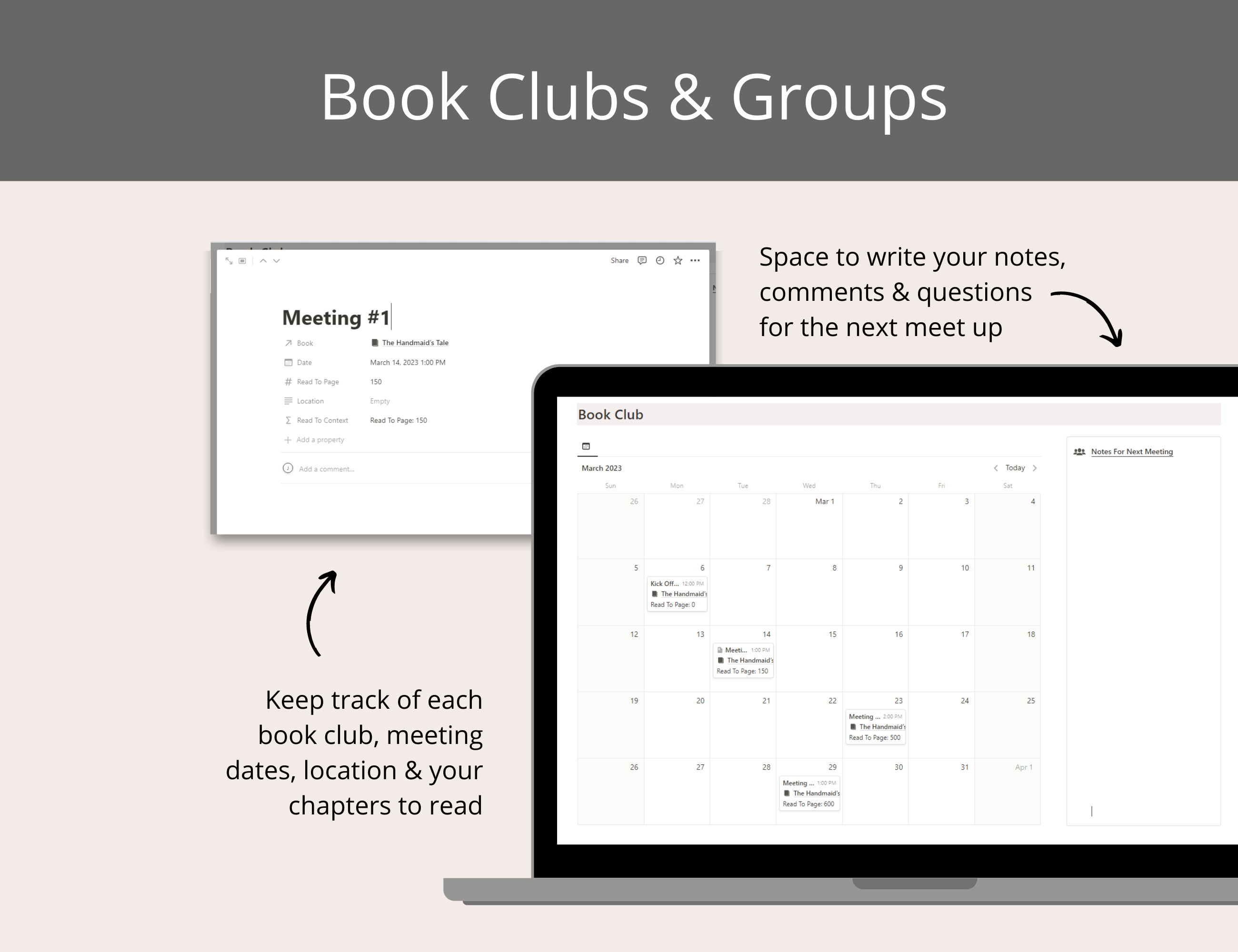 Reading Tracker Notion Template