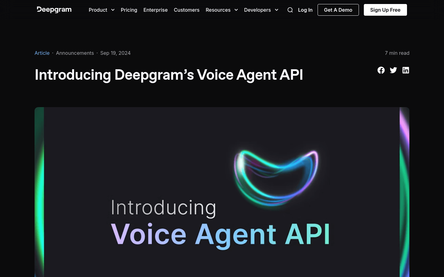 Deepgram Voice Agent API