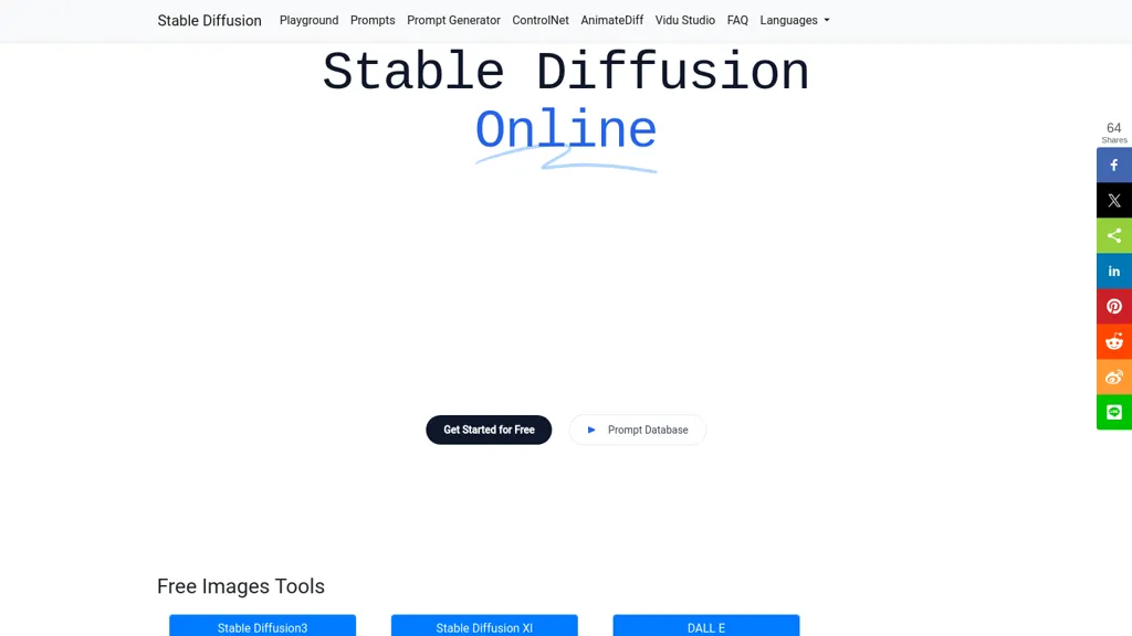 Stable Diffusion Online