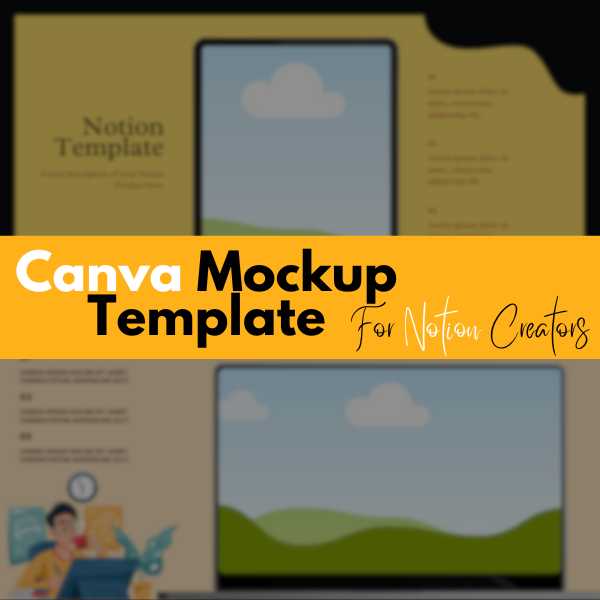 Canva Mockup Template for Notion Creator