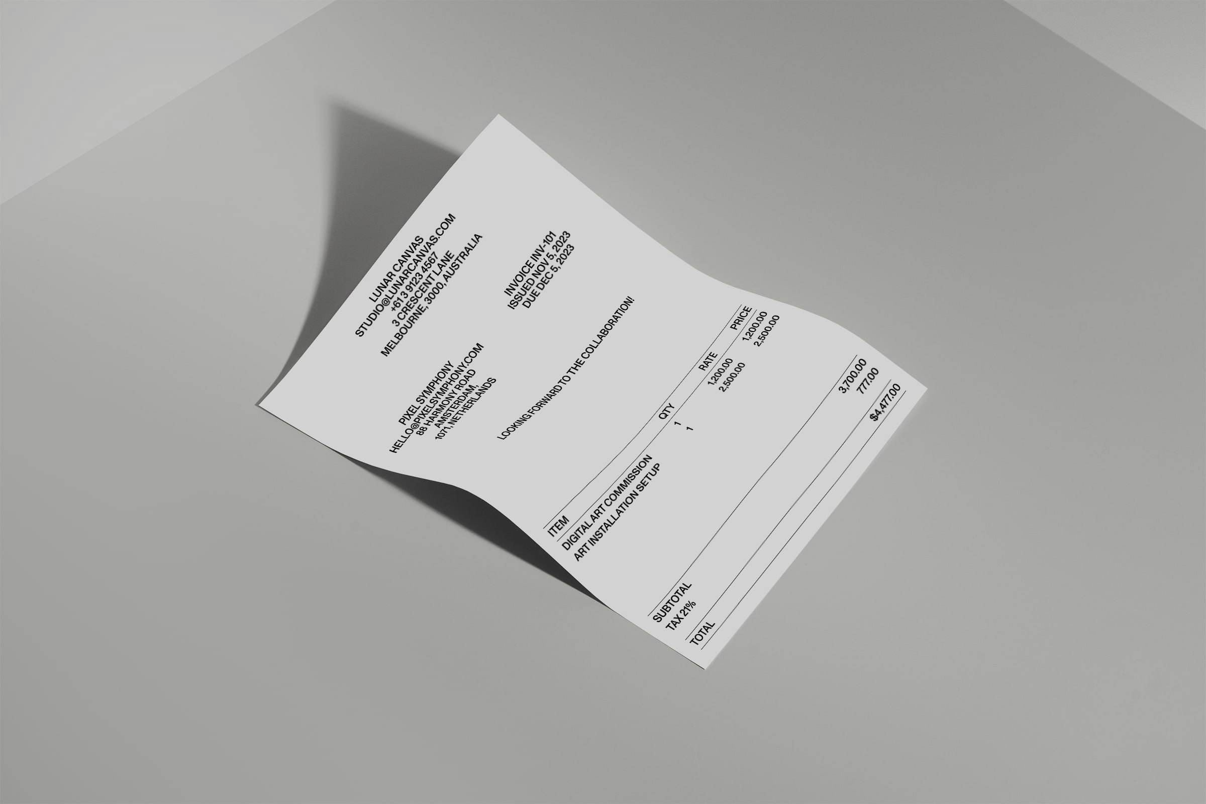 Invoice Builder by Tola