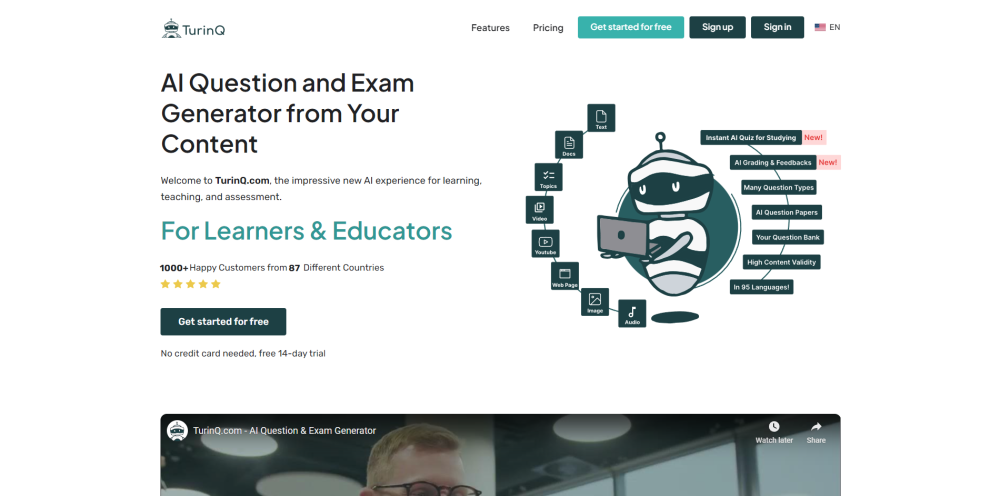 Turinq.com AI Question and Exam Generator