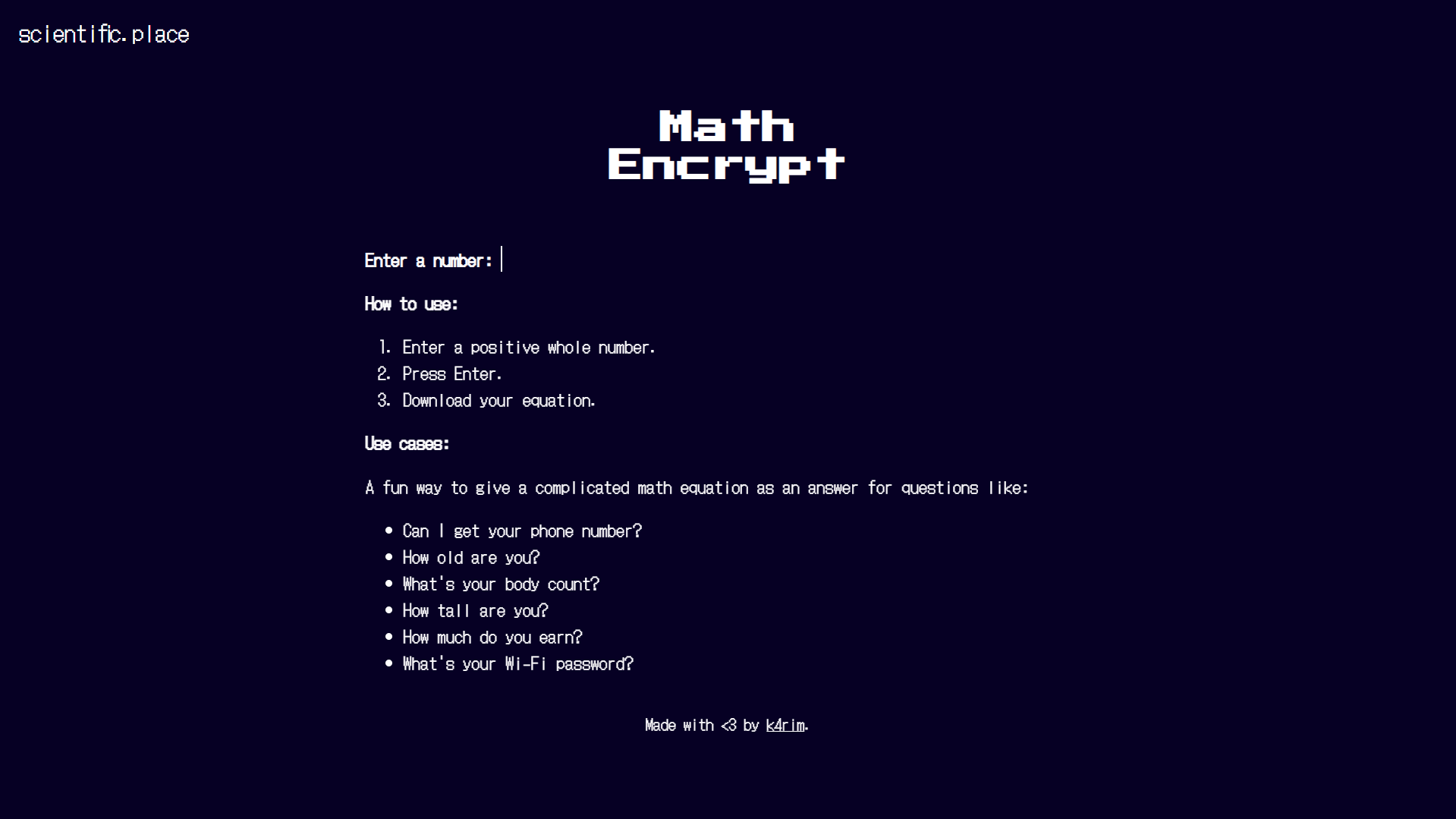 Math Encrypt