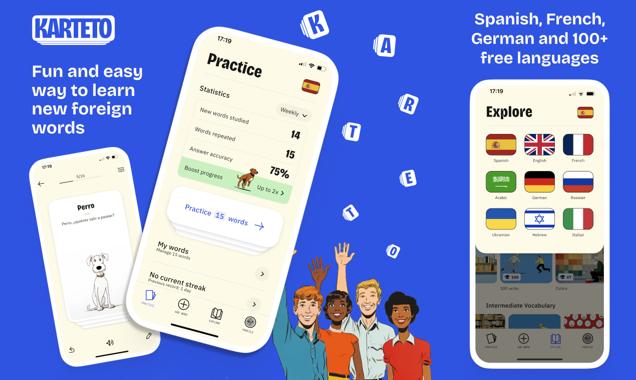 Karteto - Language Flashcards!