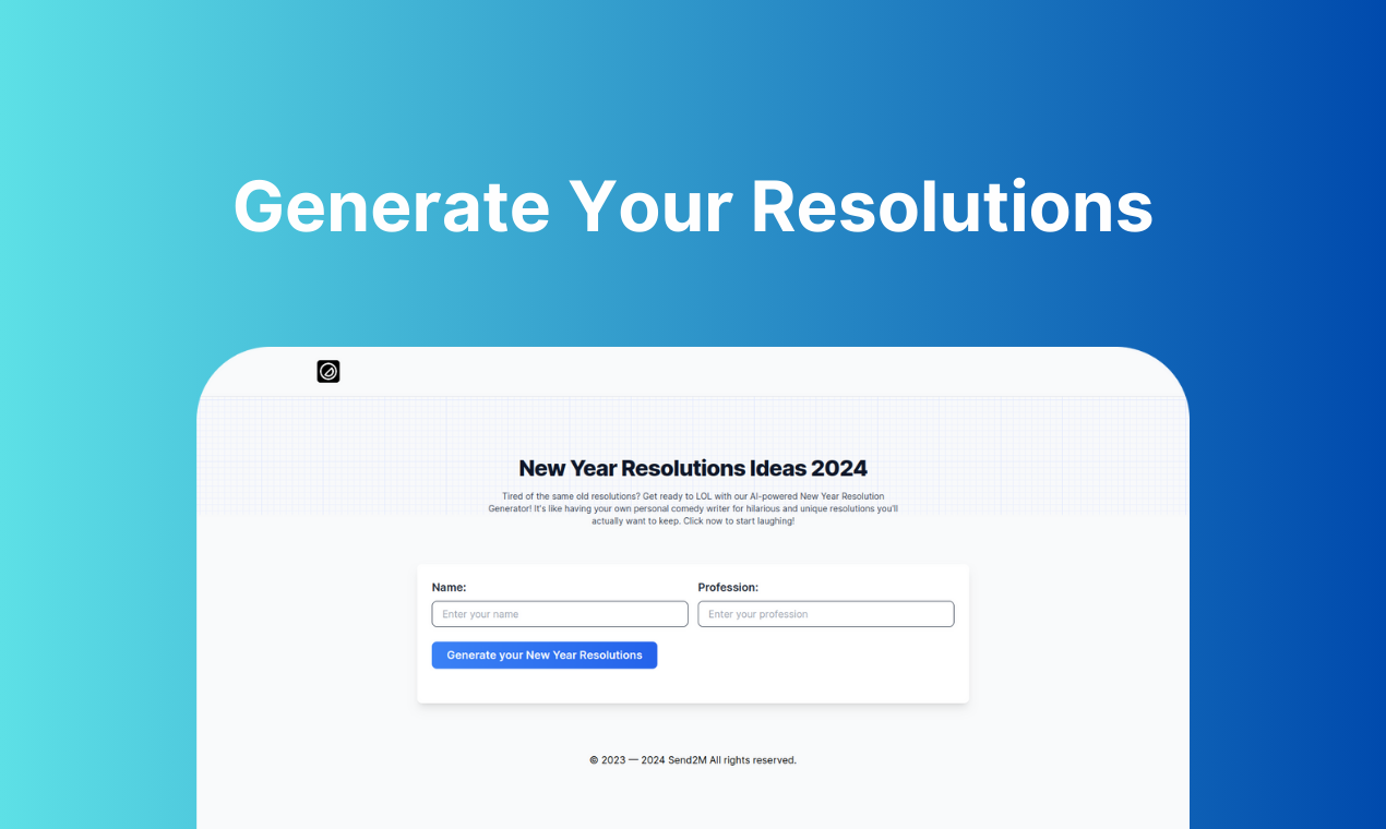 New Year Resolutions AI