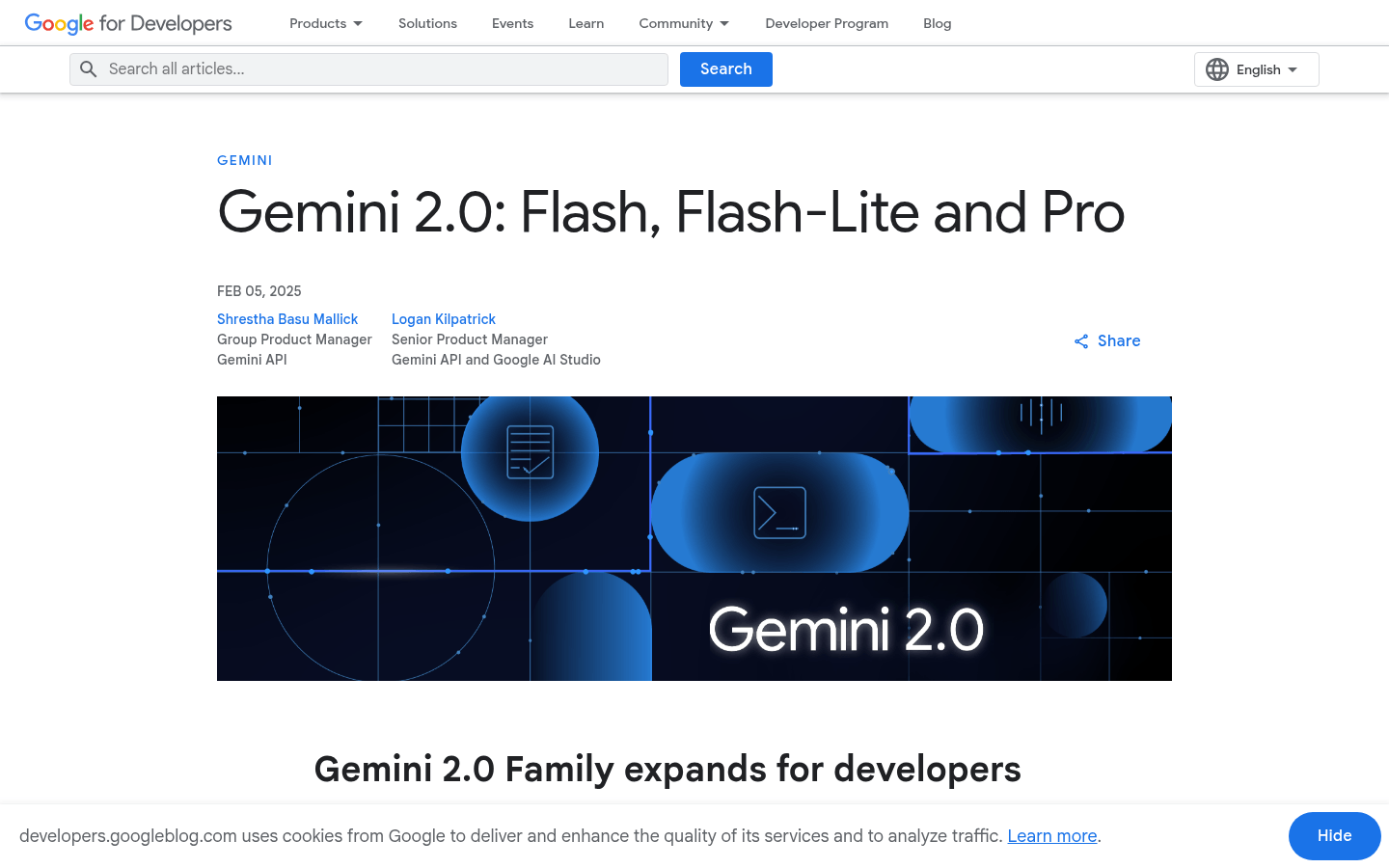 Gemini 2.0 Family