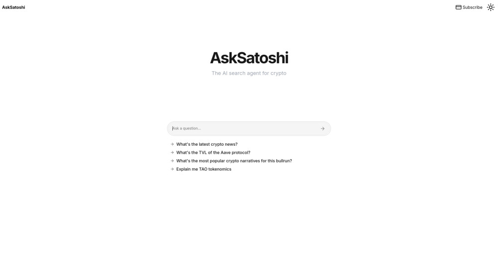 AskSatoshi