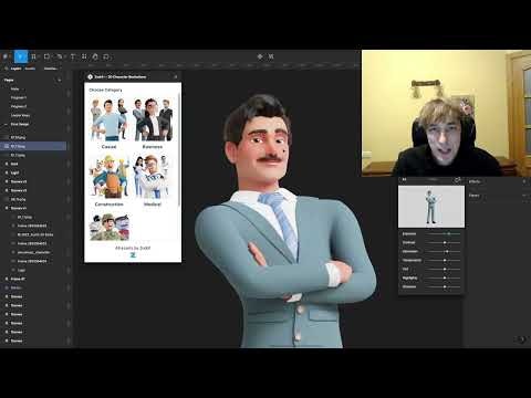 3D Character Illustrations Figma Plugin