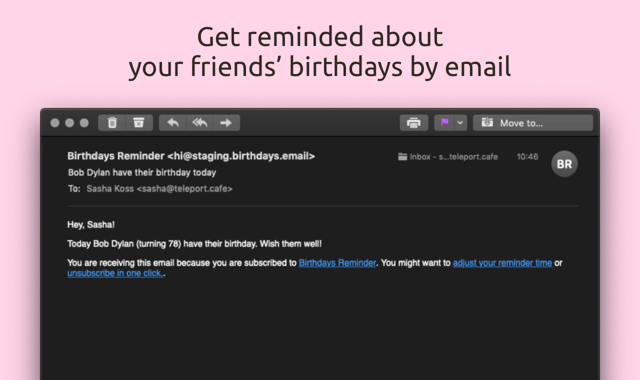 Birthdays Reminder