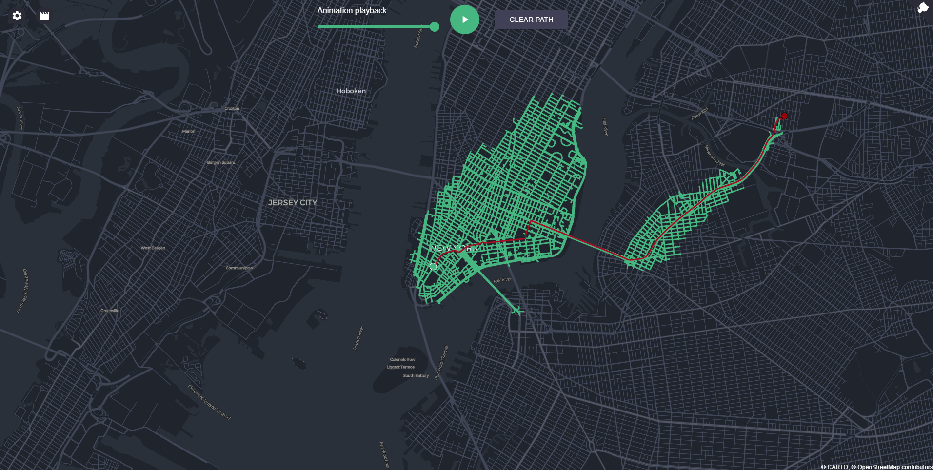 Pathfinding on a real map