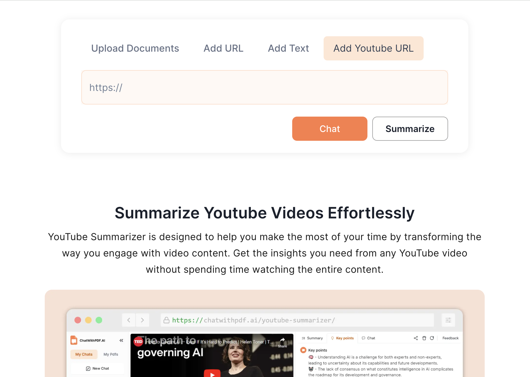 YoutubeSummarizer