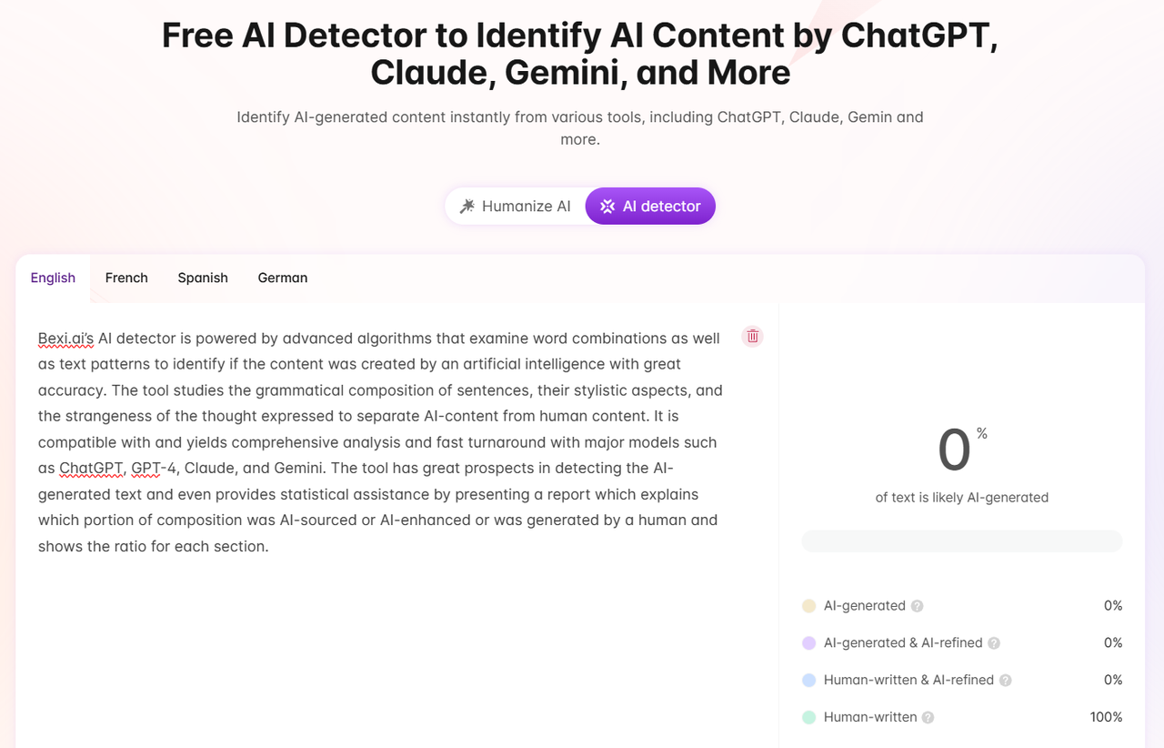 Bexi.ai:Free AI Humanizer & AI Detector