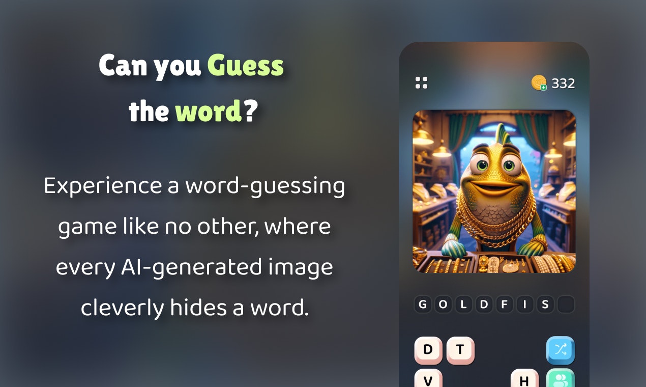 Popcorn: Guess word in AI-Generated pics