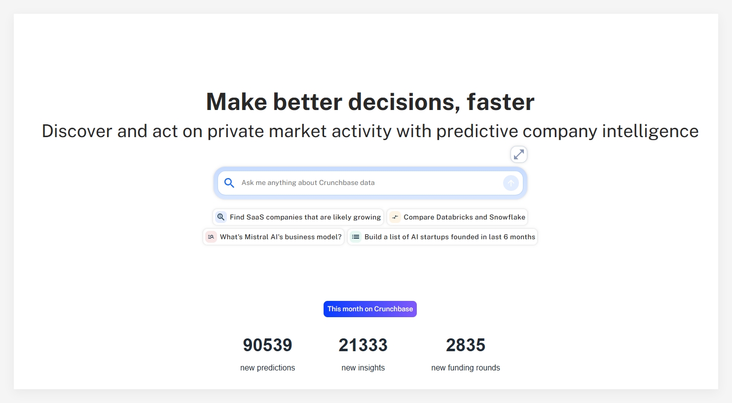 Crunchbase transforms AI forecasting engine: 95% accuracy leads new investment trends