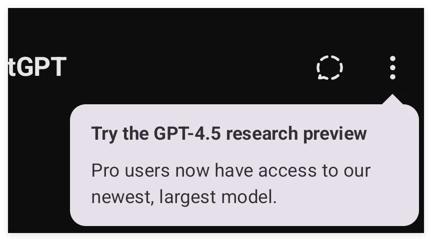 OpenAI GPT-4.5 is coming soon, ChatGPT is under test