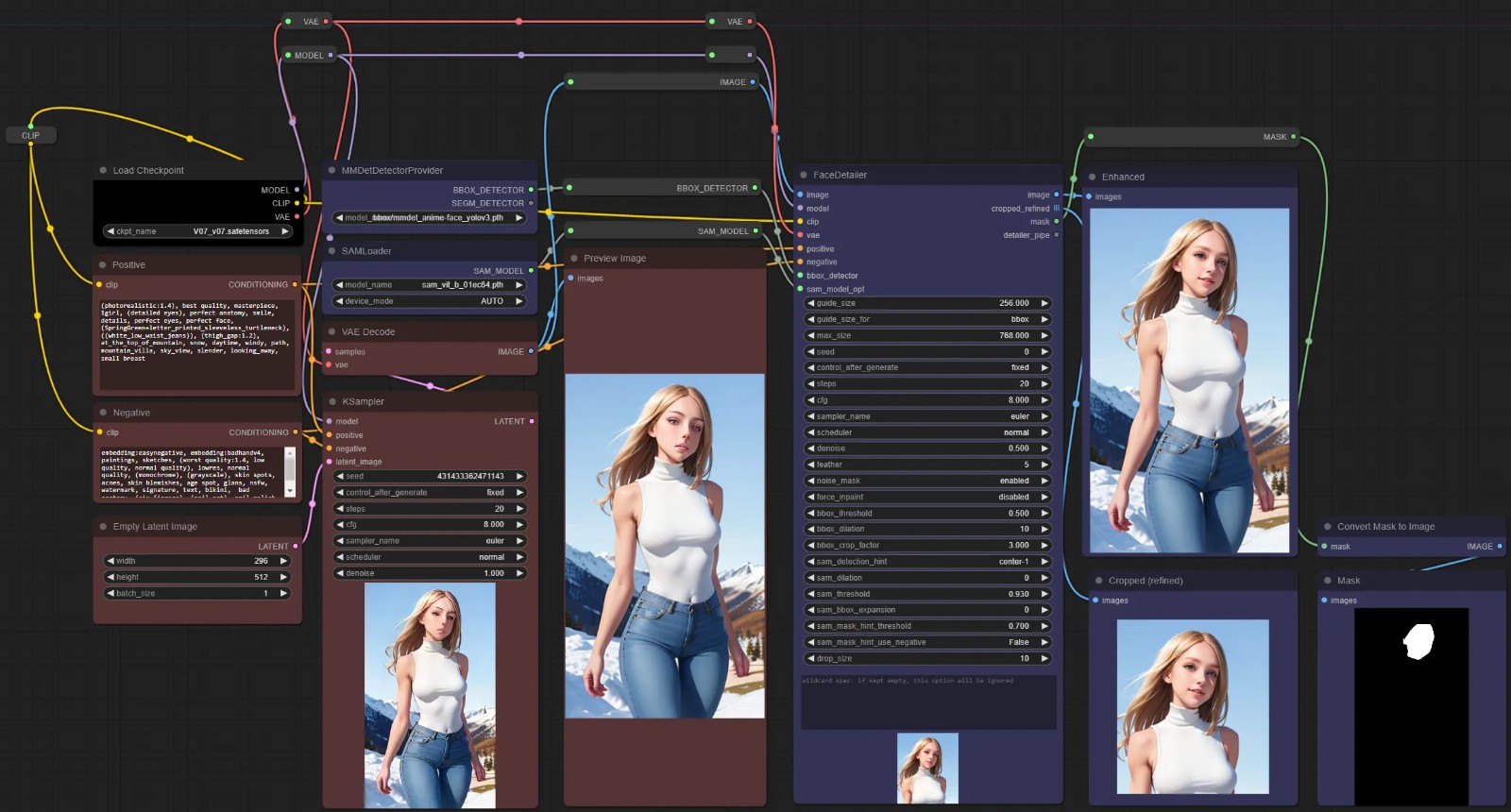 How to animate node connections in ComfyUI