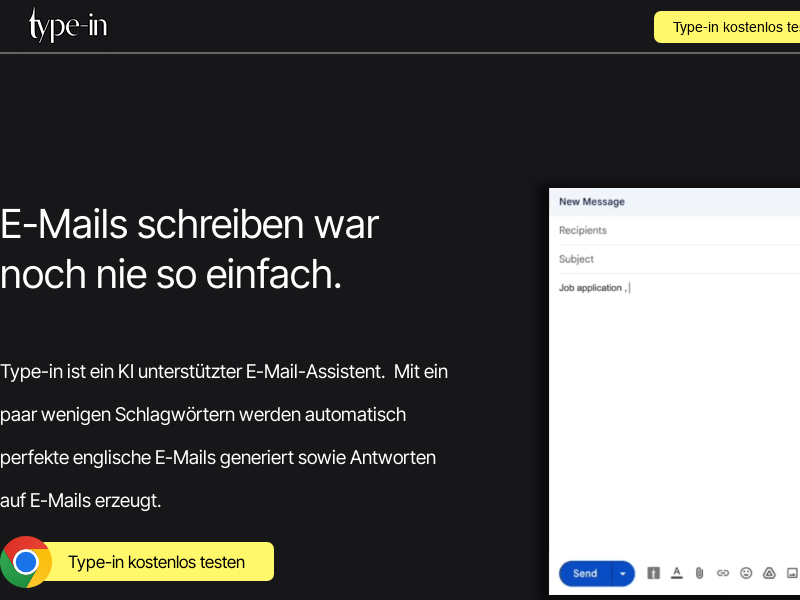 Type-in write emails in Seconds!!
