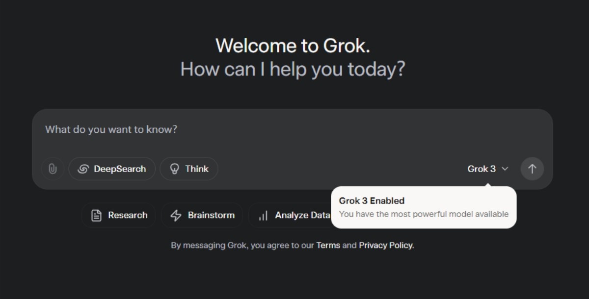 Grok AI for Web