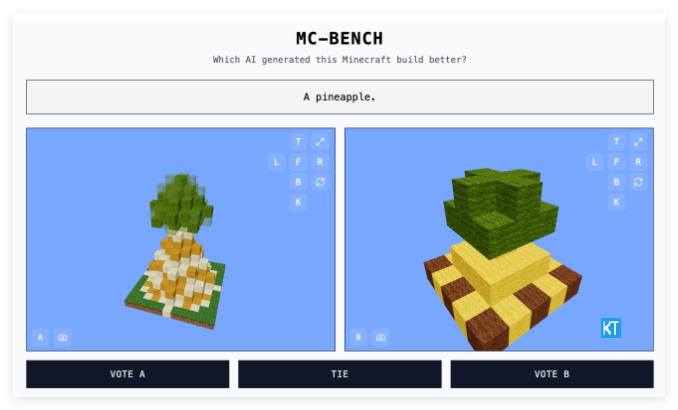 High school students use "Minecraft" to build an AI model evaluation website, and the whole people participate in judging the pros and cons