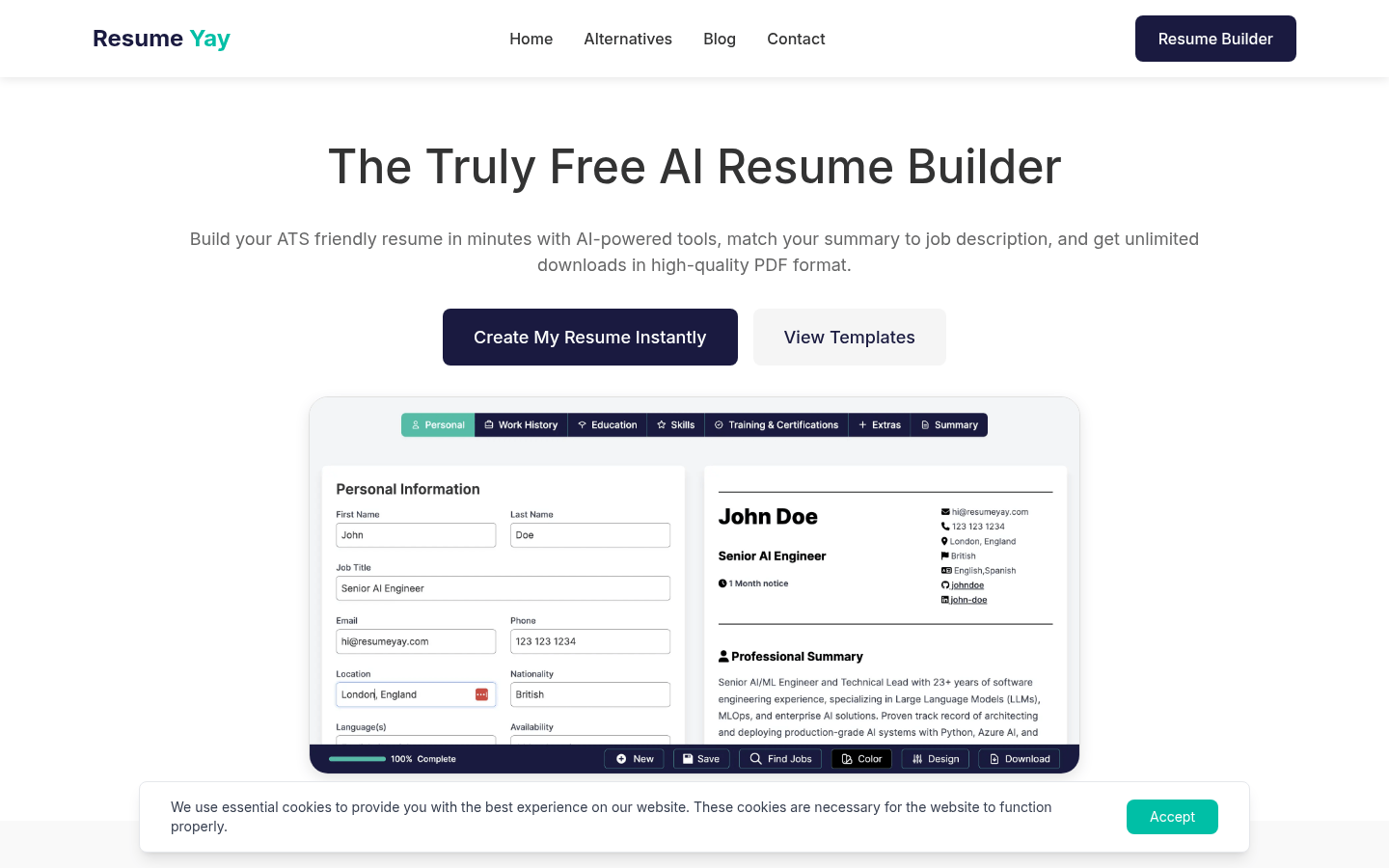 Resume Yay