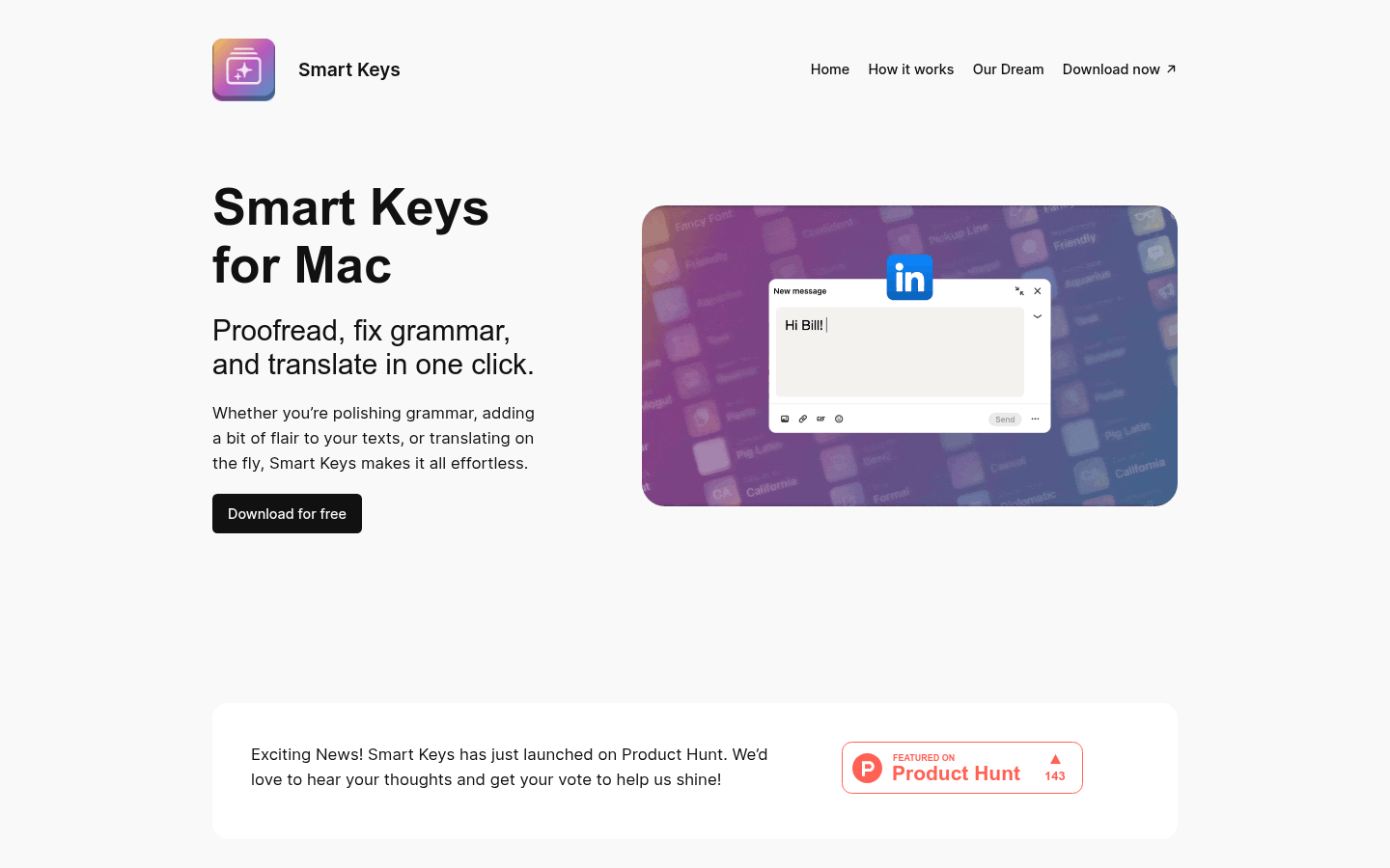 Smart Keys for Mac