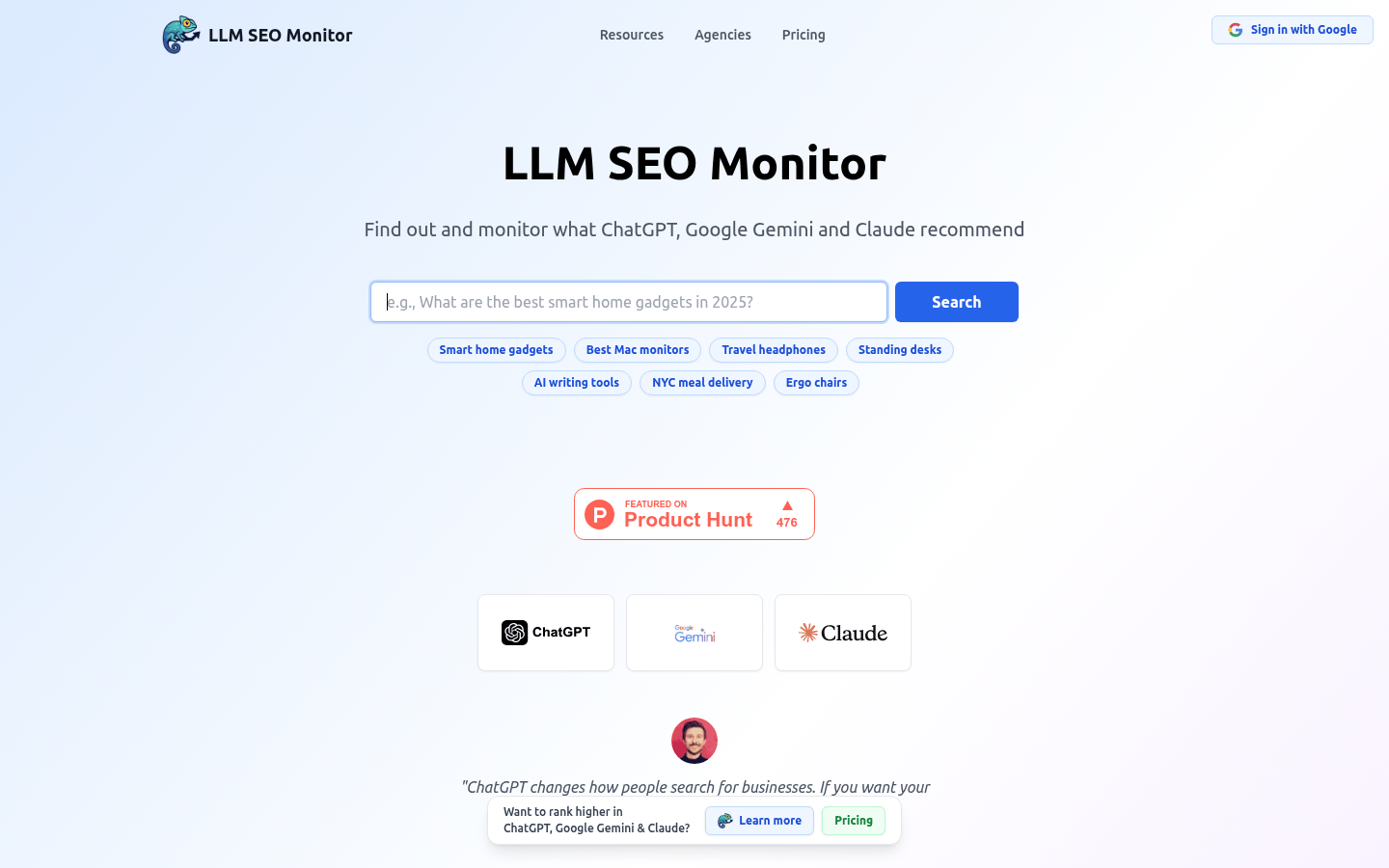 LLM SEO Monitor