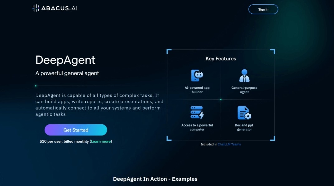 Abacus.AI launches DeepAgent, all-round AI assistant leading the intelligent transformation of enterprises