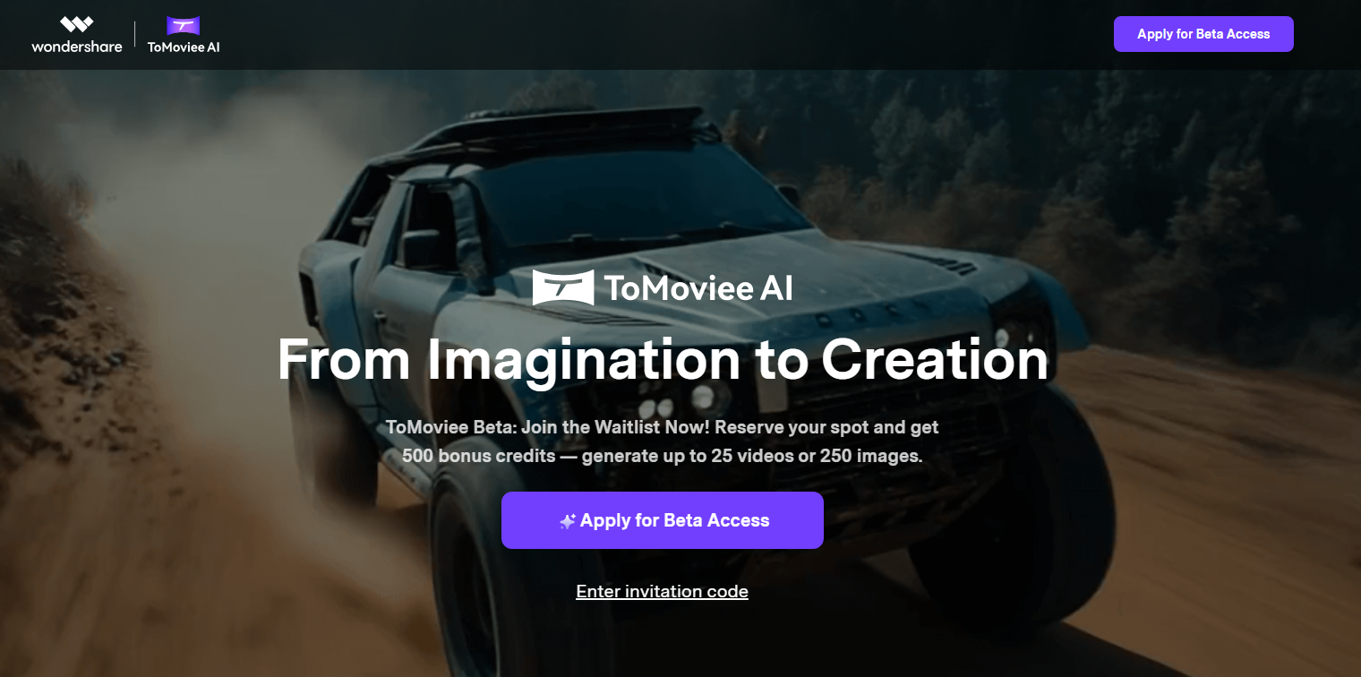 WonderShare ToMoviee AI