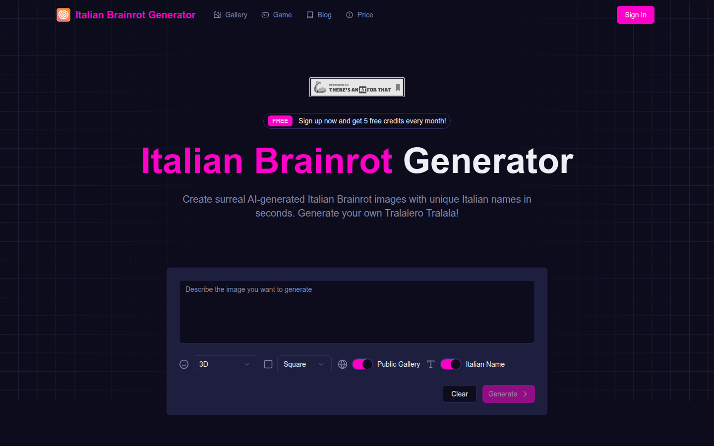 Italian Brainrot Generator