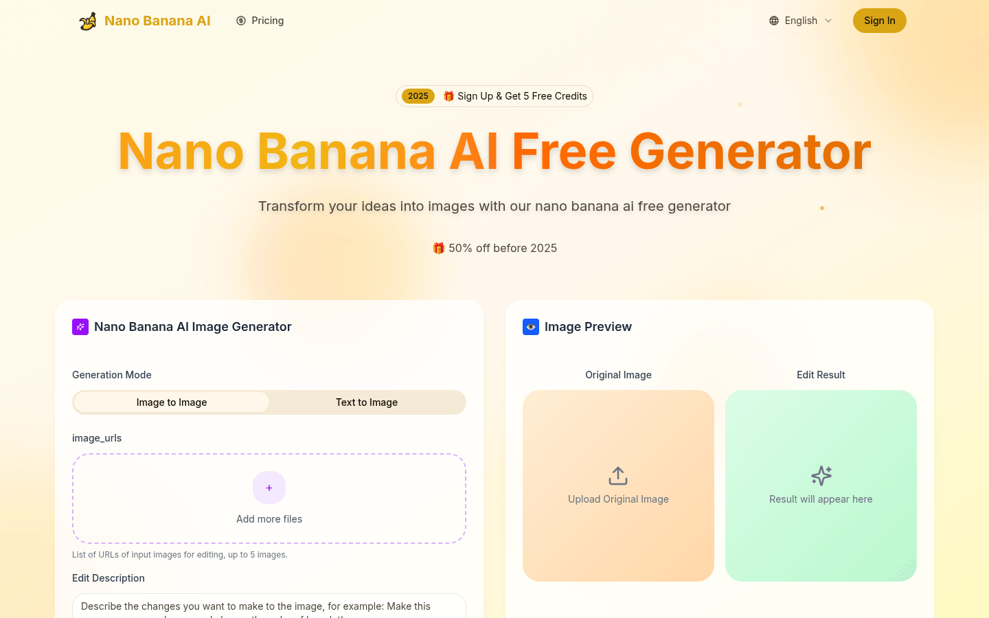 nano banana ai free