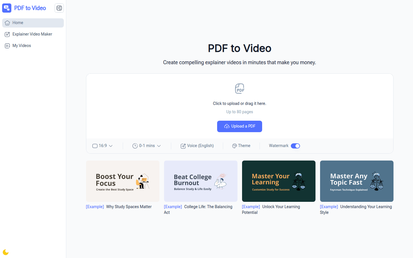 PDF to Video AI