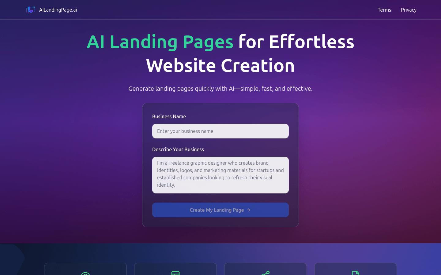 AI LandingPage