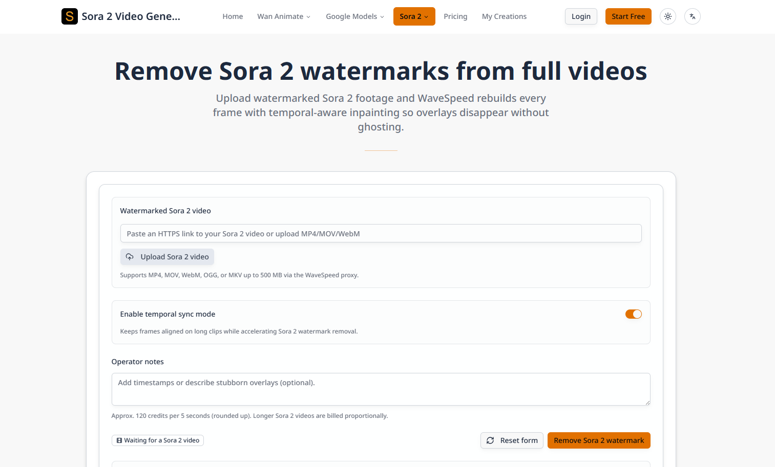 soradeo Sora 2 Video Watermark Remover
