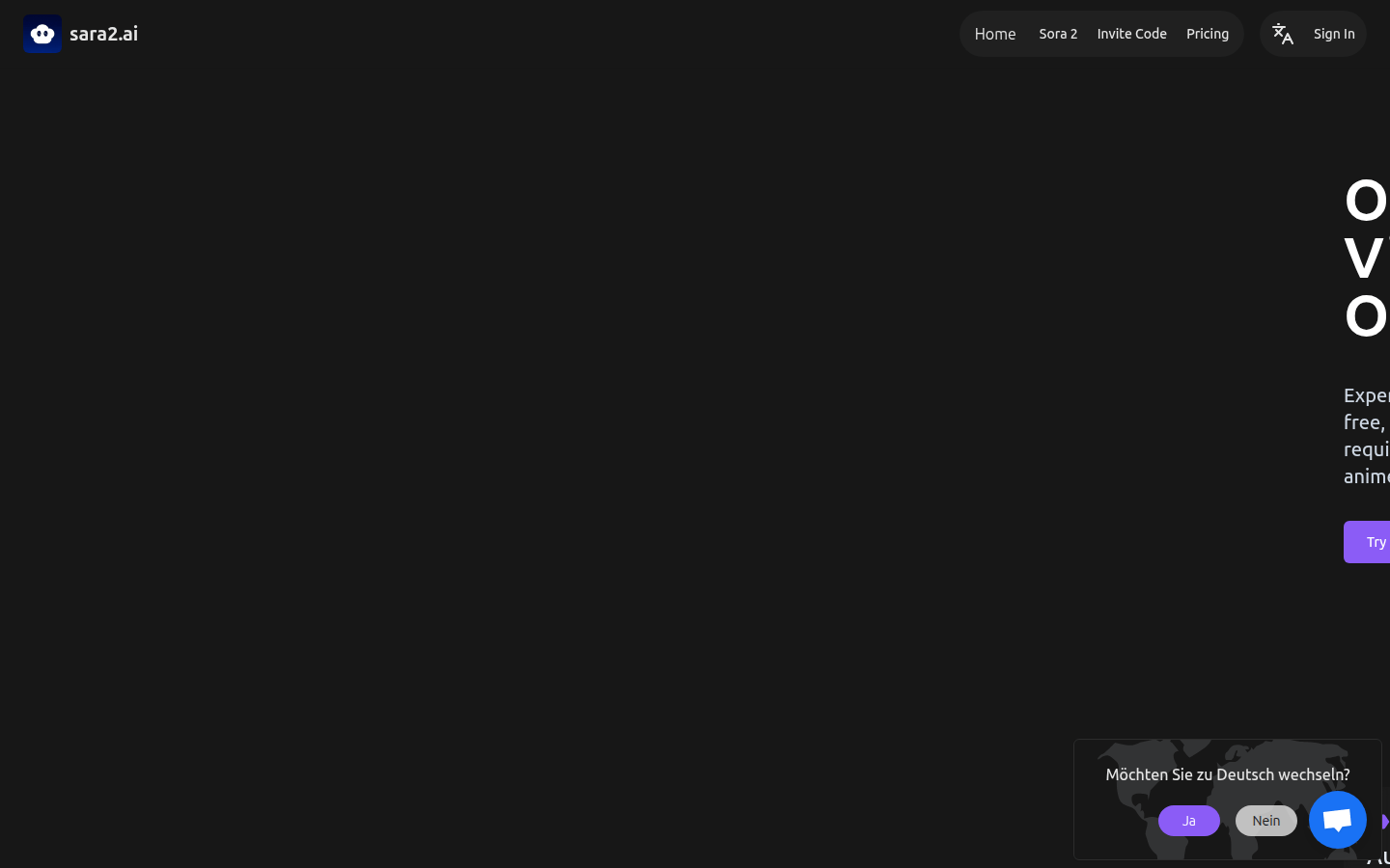 Sara2.ai：Free Sora 2 AI Video Generator Online