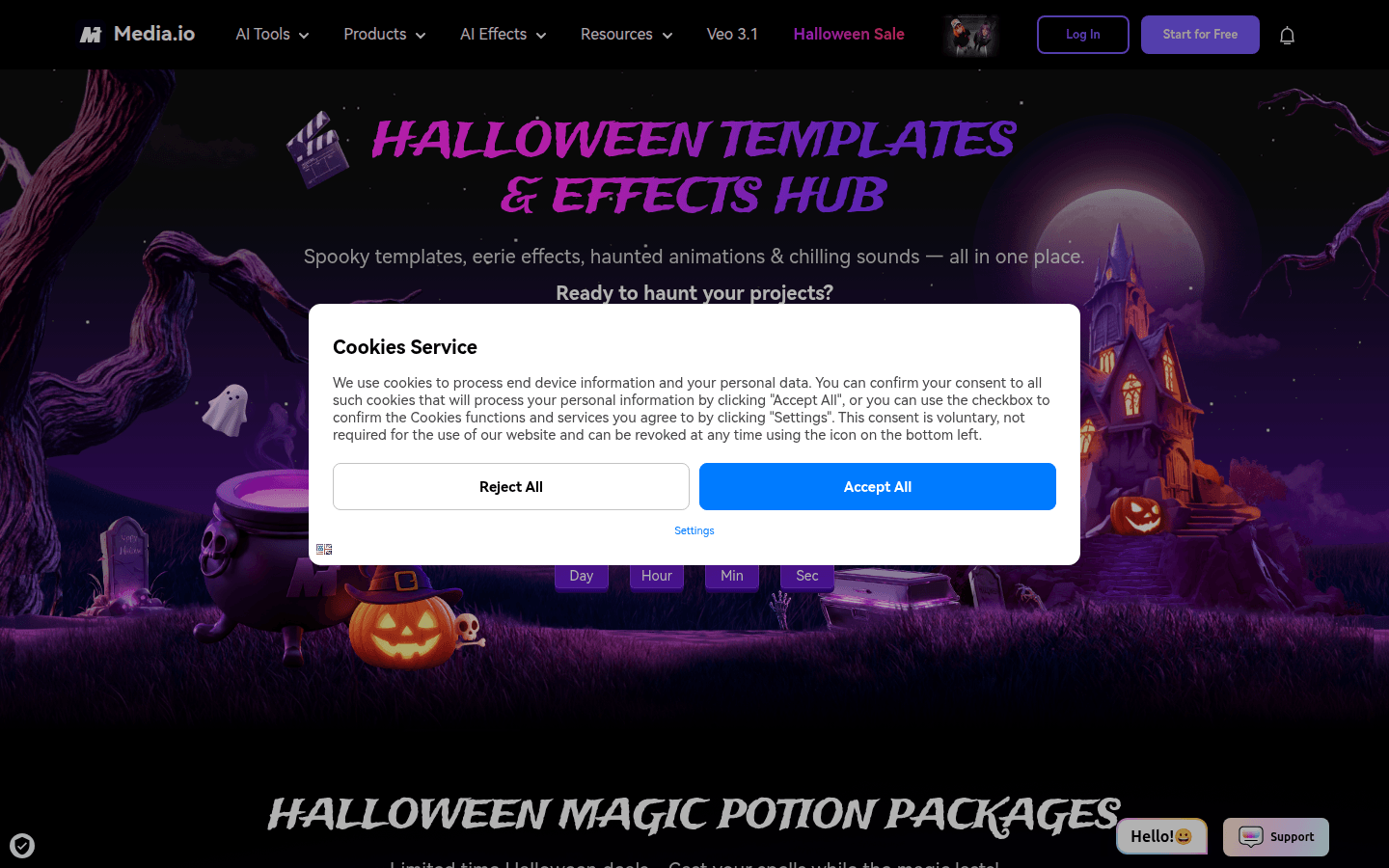 Media.io Halloween AI Generator