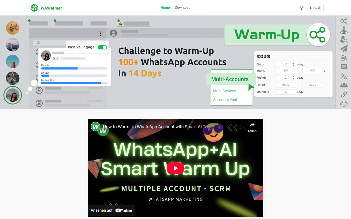 WhatsApp Warmup Tool