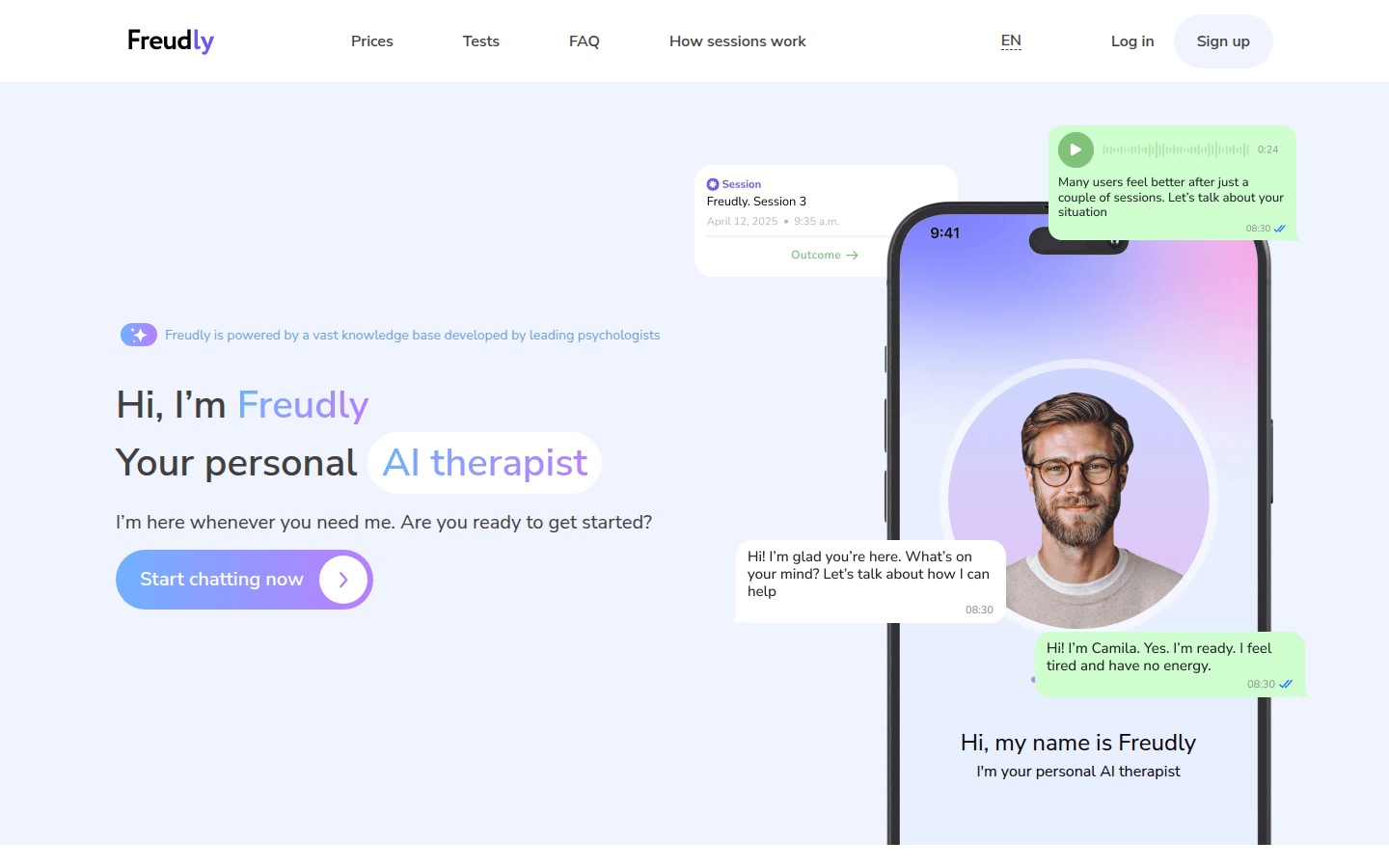 Freudly — AI Therapist