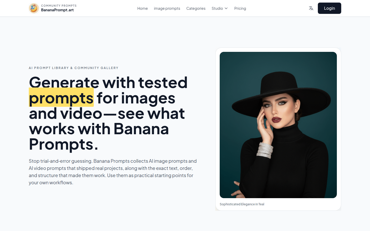 Banana Prompts — Free AI Art, Image &amp; Video Prompt Library