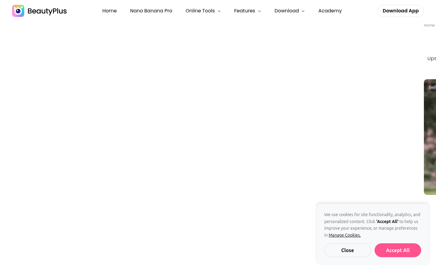 BeautyPlus Image Enhancer