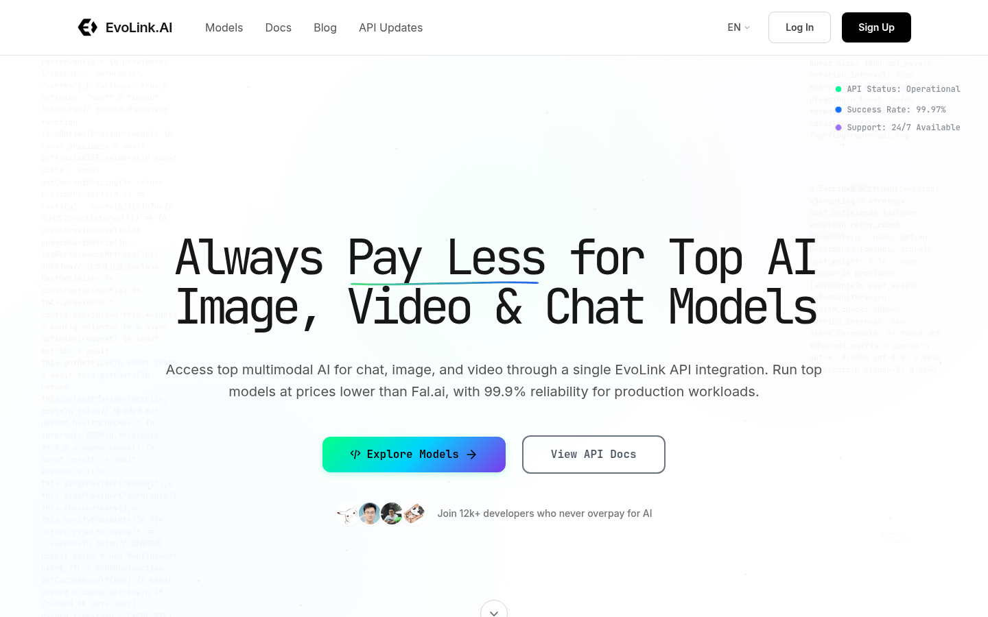 Evolink AI Model API